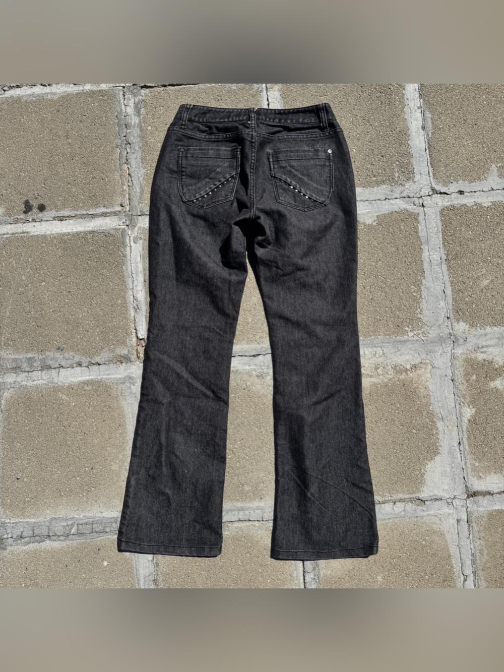 Y2K Dkny Black Low-rise Bootcut Jeans - Picture 5 of 7